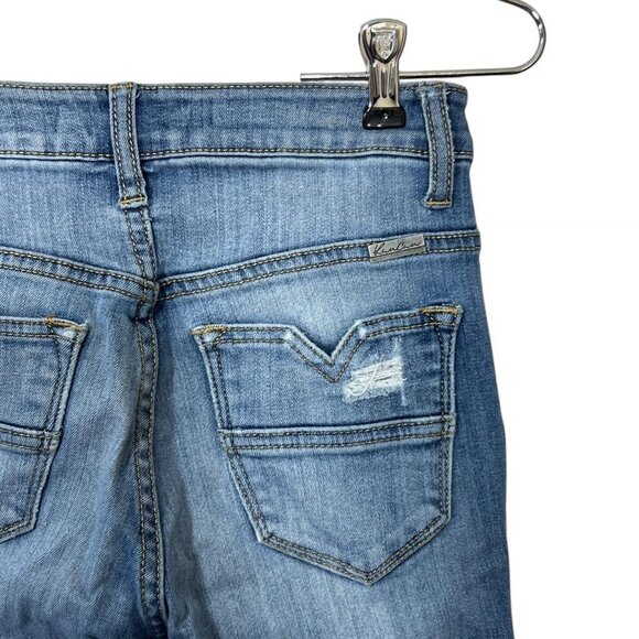 KanCan High-Rise Blue Skinny‎ Jeans Distressed - Picture 4 of 5